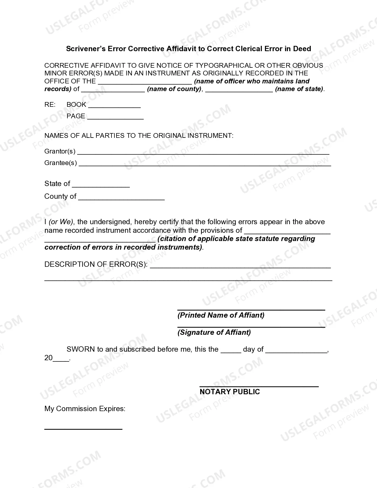 Scrivener's Error in Deed Thumbnail