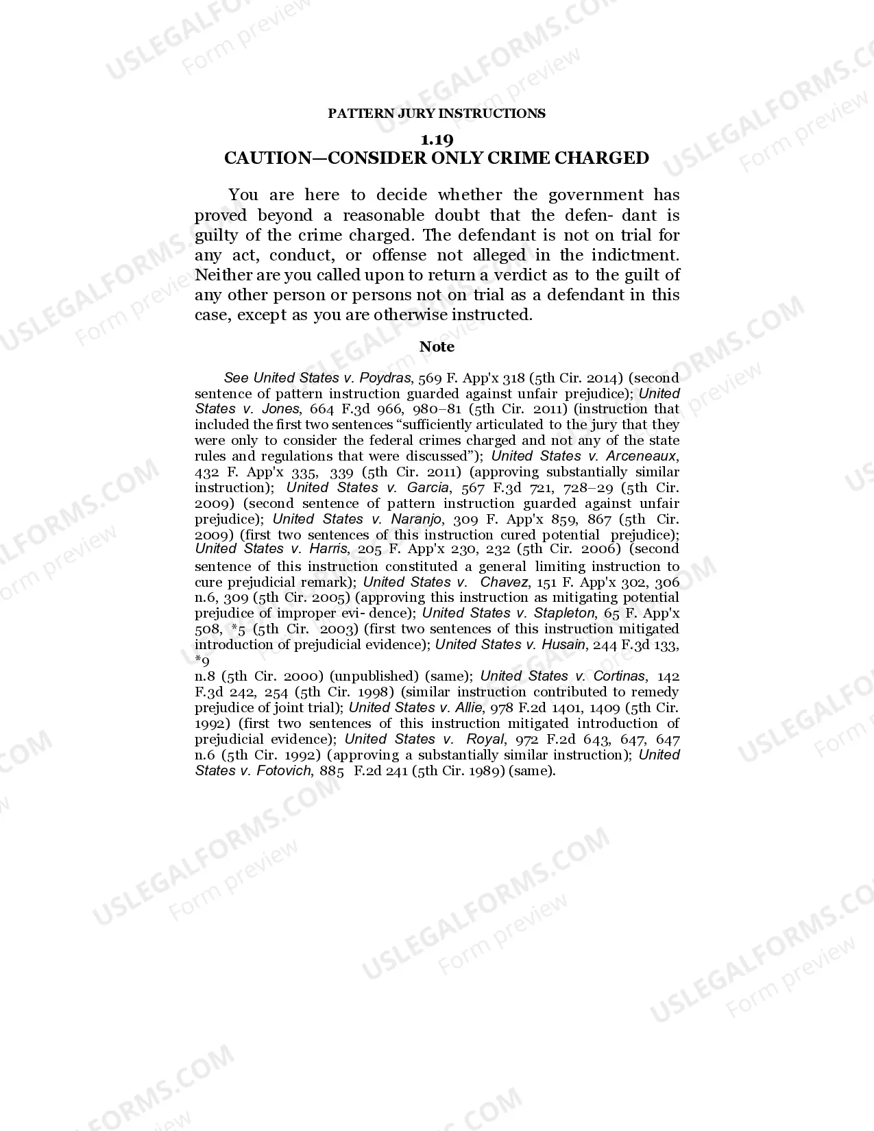 Caution - Consider Only Crime Charged Thumbnail