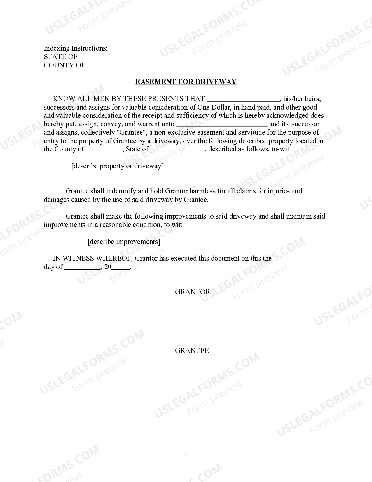 Easement for Driveway Thumbnail